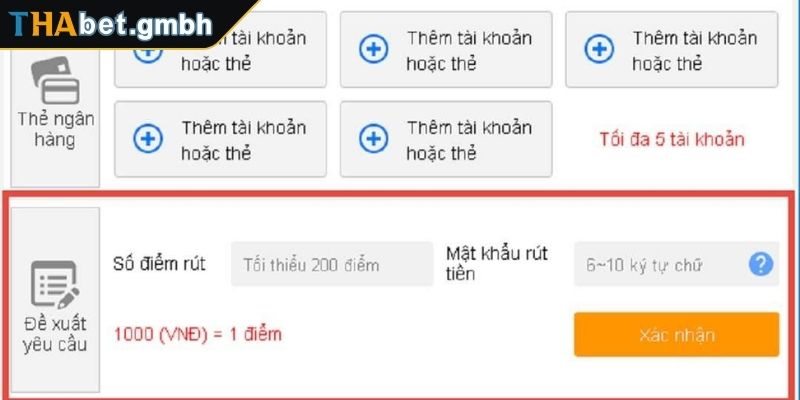 Nạp Và Rút Tiền THABET 2 Thao tác nạp tiền THABET